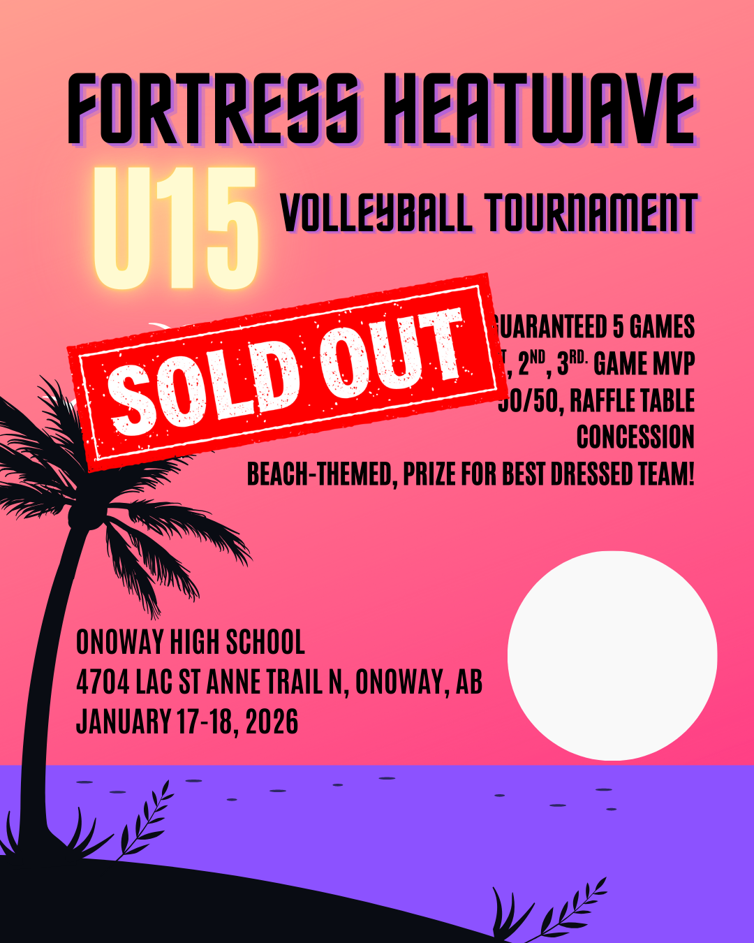 Tropical Sunset Purple Colorful Motivational Poster (13)